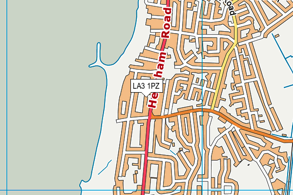LA3 1PZ map - OS VectorMap District (Ordnance Survey)