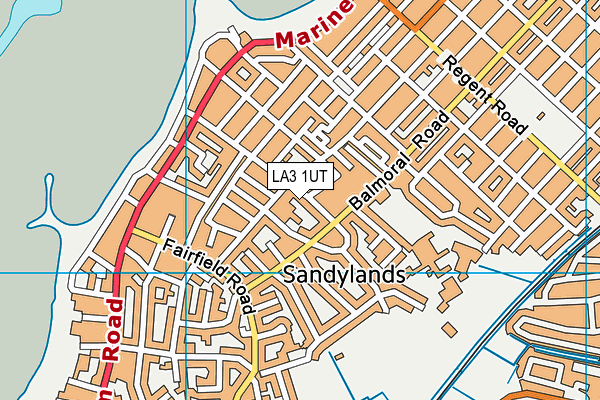 LA3 1UT map - OS VectorMap District (Ordnance Survey)