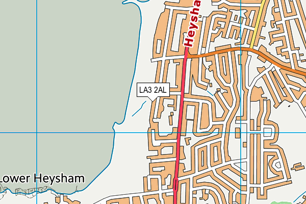 LA3 2AL map - OS VectorMap District (Ordnance Survey)