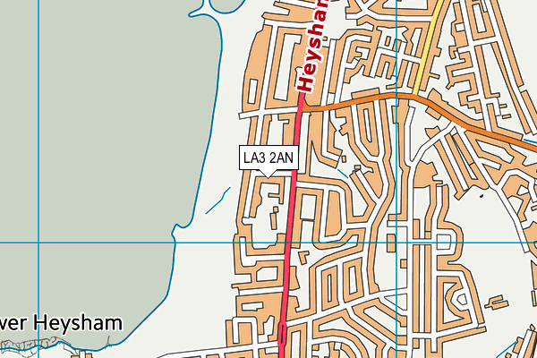 LA3 2AN map - OS VectorMap District (Ordnance Survey)