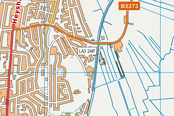 LA3 2AP map - OS VectorMap District (Ordnance Survey)