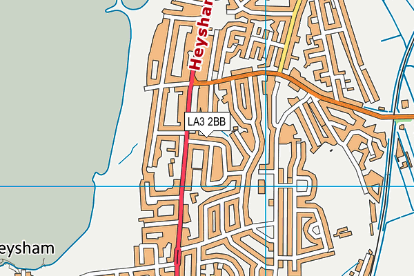 LA3 2BB map - OS VectorMap District (Ordnance Survey)
