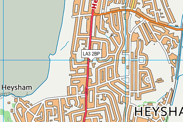 LA3 2BP map - OS VectorMap District (Ordnance Survey)
