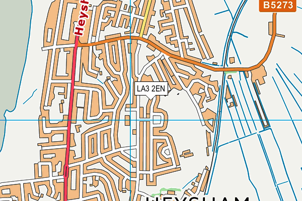 LA3 2EN map - OS VectorMap District (Ordnance Survey)