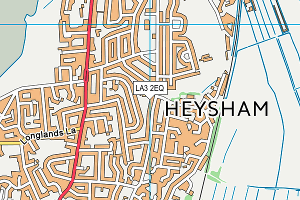 LA3 2EQ map - OS VectorMap District (Ordnance Survey)