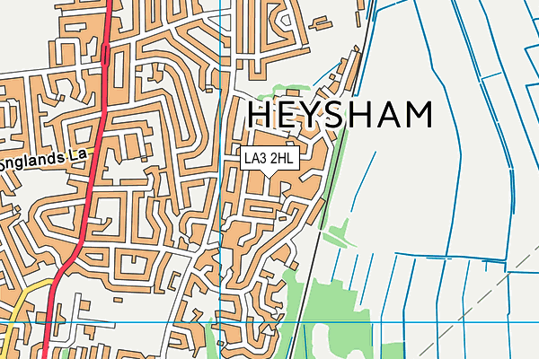 LA3 2HL map - OS VectorMap District (Ordnance Survey)