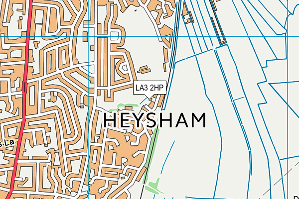 LA3 2HP map - OS VectorMap District (Ordnance Survey)