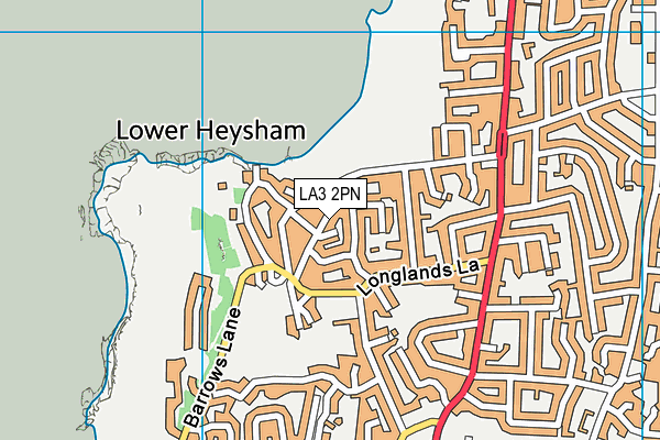 LA3 2PN map - OS VectorMap District (Ordnance Survey)