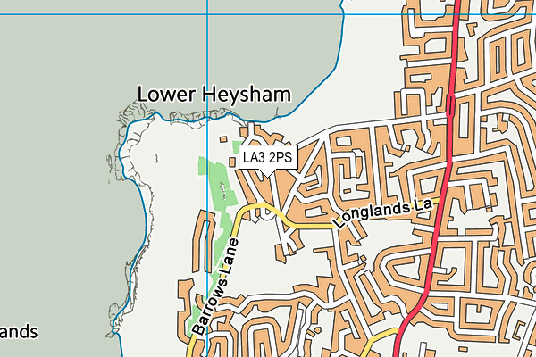 LA3 2PS map - OS VectorMap District (Ordnance Survey)