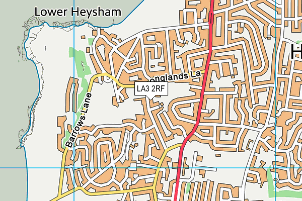 Heysham St Peter's Church of England Primary School map (LA3 2RF) - OS VectorMap District (Ordnance Survey)