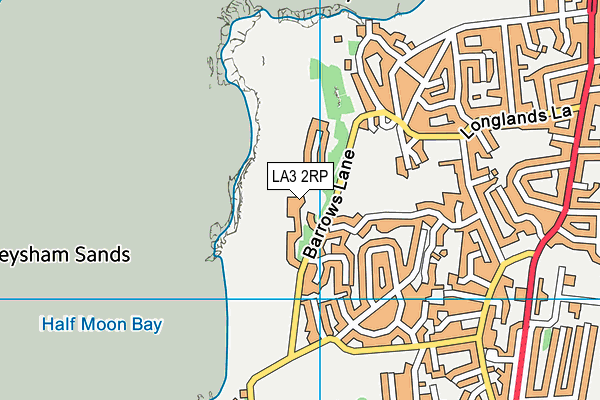 LA3 2RP map - OS VectorMap District (Ordnance Survey)