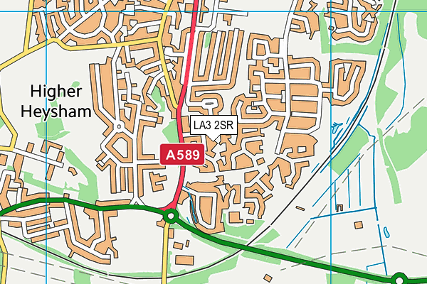 LA3 2SR map - OS VectorMap District (Ordnance Survey)