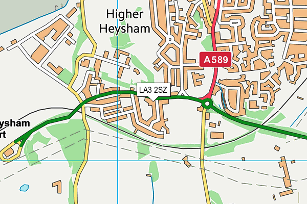 LA3 2SZ map - OS VectorMap District (Ordnance Survey)