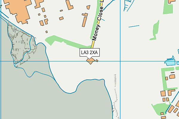 LA3 2XA map - OS VectorMap District (Ordnance Survey)