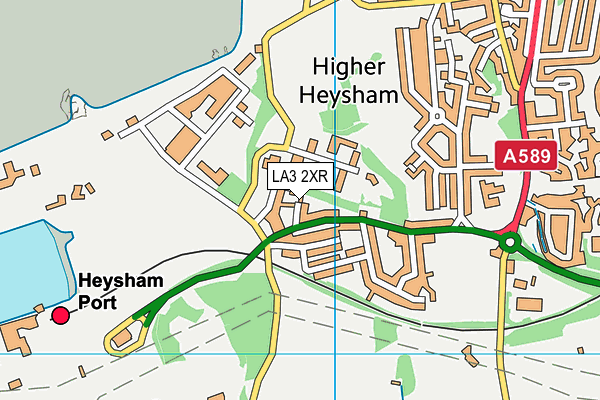 LA3 2XR map - OS VectorMap District (Ordnance Survey)