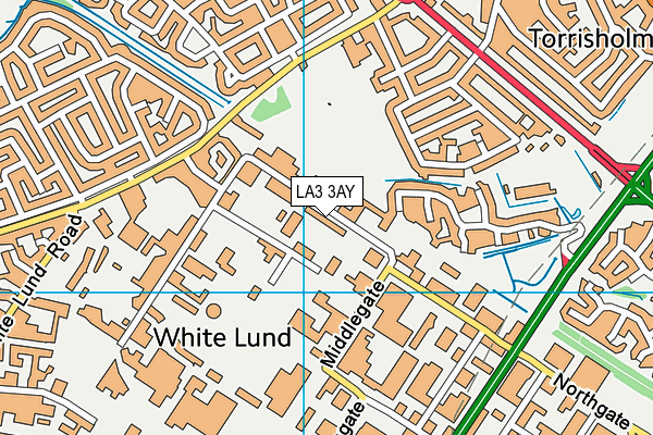 LA3 3AY map - OS VectorMap District (Ordnance Survey)