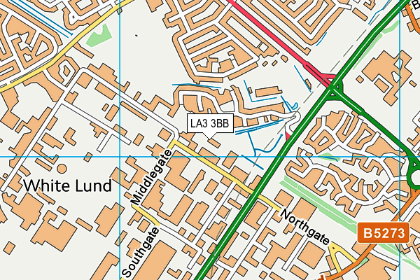 LA3 3BB map - OS VectorMap District (Ordnance Survey)