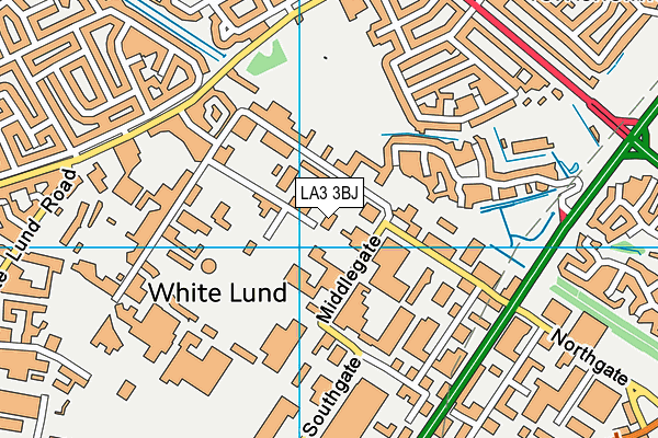 LA3 3BJ map - OS VectorMap District (Ordnance Survey)