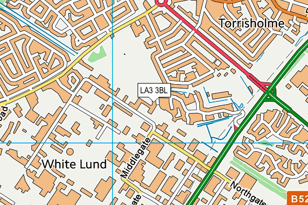LA3 3BL map - OS VectorMap District (Ordnance Survey)