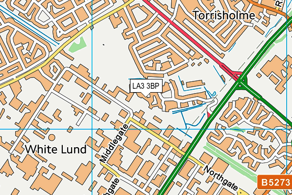 LA3 3BP map - OS VectorMap District (Ordnance Survey)