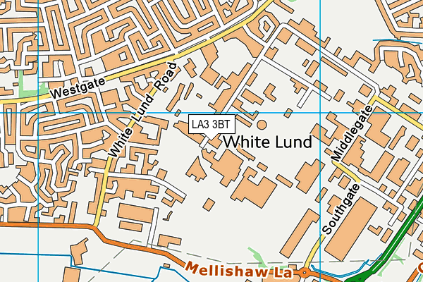 LA3 3BT map - OS VectorMap District (Ordnance Survey)