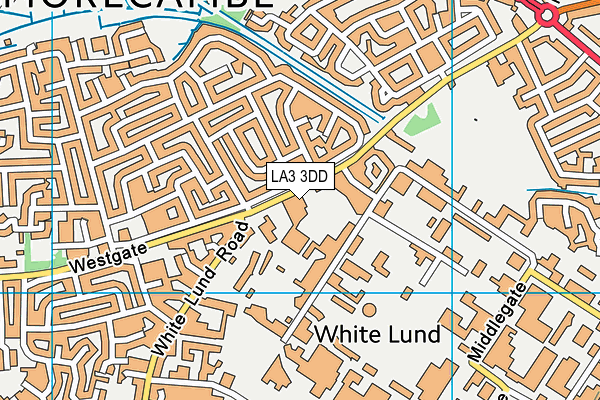 LA3 3DD map - OS VectorMap District (Ordnance Survey)