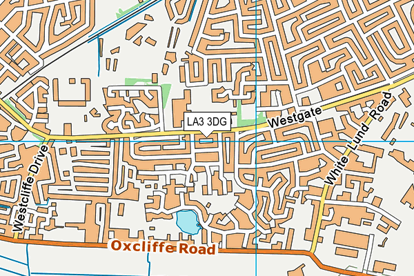 LA3 3DG map - OS VectorMap District (Ordnance Survey)