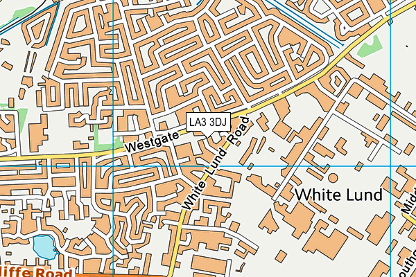 LA3 3DJ map - OS VectorMap District (Ordnance Survey)