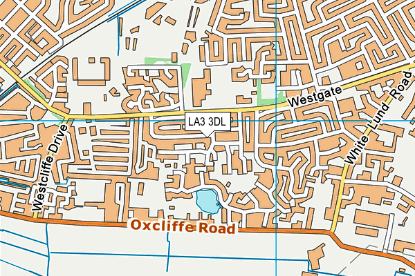 LA3 3DL map - OS VectorMap District (Ordnance Survey)