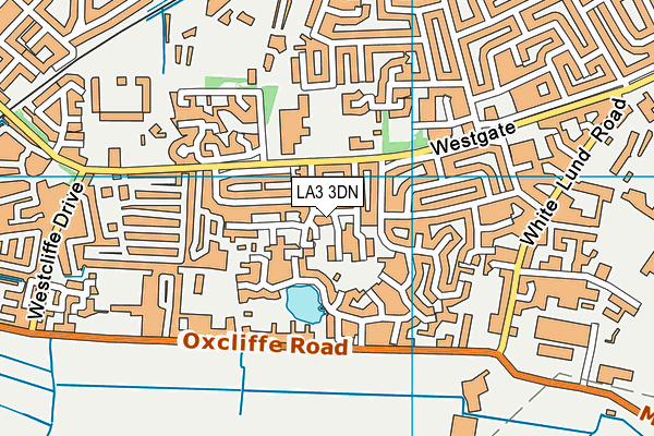 LA3 3DN map - OS VectorMap District (Ordnance Survey)