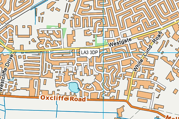 LA3 3DP map - OS VectorMap District (Ordnance Survey)