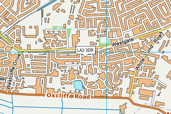 LA3 3DR map - OS VectorMap District (Ordnance Survey)