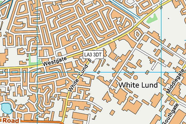 LA3 3DT map - OS VectorMap District (Ordnance Survey)