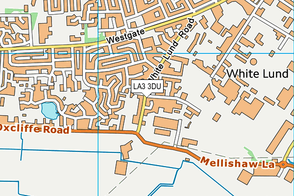 LA3 3DU map - OS VectorMap District (Ordnance Survey)