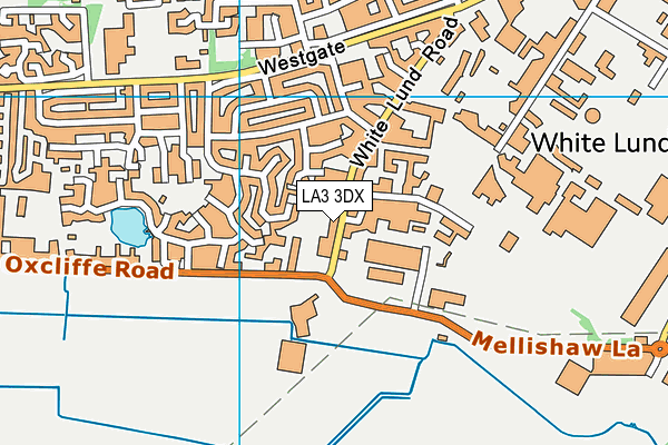 LA3 3DX map - OS VectorMap District (Ordnance Survey)