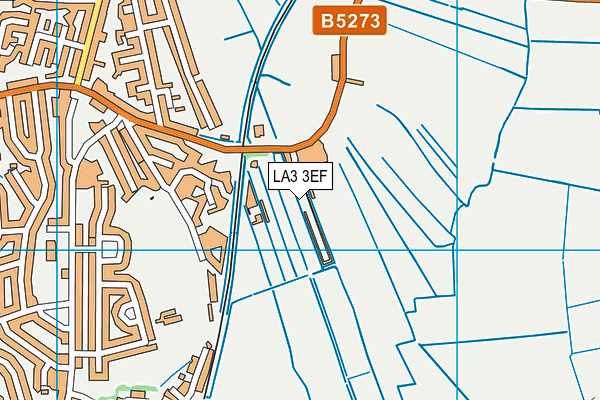 LA3 3EF map - OS VectorMap District (Ordnance Survey)