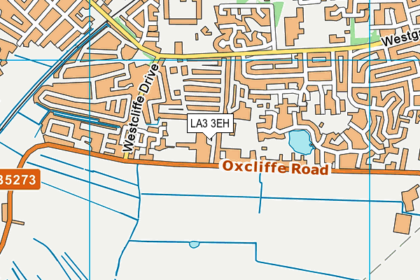 LA3 3EH map - OS VectorMap District (Ordnance Survey)