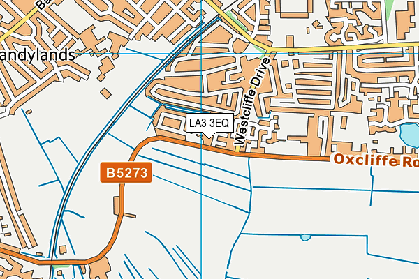 LA3 3EQ map - OS VectorMap District (Ordnance Survey)
