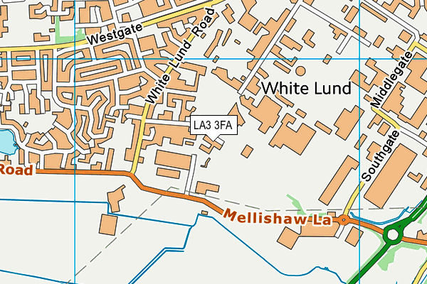 LA3 3FA map - OS VectorMap District (Ordnance Survey)