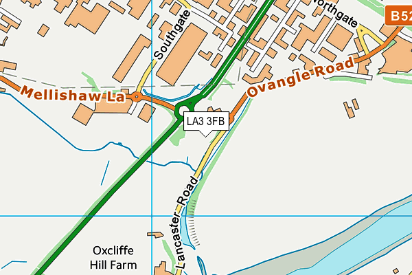 LA3 3FB map - OS VectorMap District (Ordnance Survey)