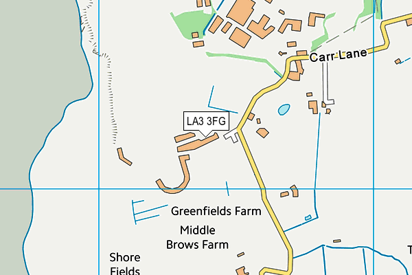 LA3 3FG map - OS VectorMap District (Ordnance Survey)