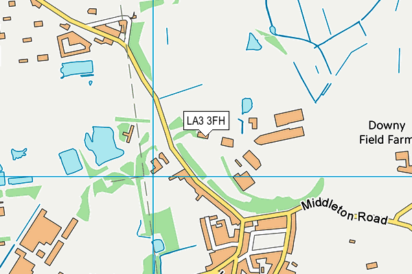 LA3 3FH map - OS VectorMap District (Ordnance Survey)
