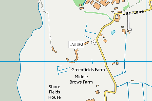 LA3 3FJ map - OS VectorMap District (Ordnance Survey)