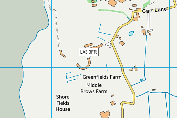 LA3 3FR map - OS VectorMap District (Ordnance Survey)