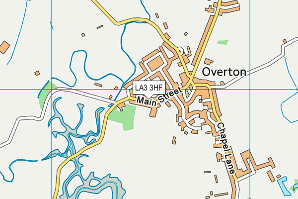 LA3 3HF map - OS VectorMap District (Ordnance Survey)
