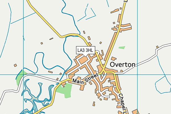 LA3 3HL map - OS VectorMap District (Ordnance Survey)