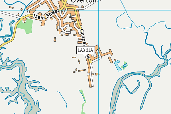 LA3 3JA map - OS VectorMap District (Ordnance Survey)