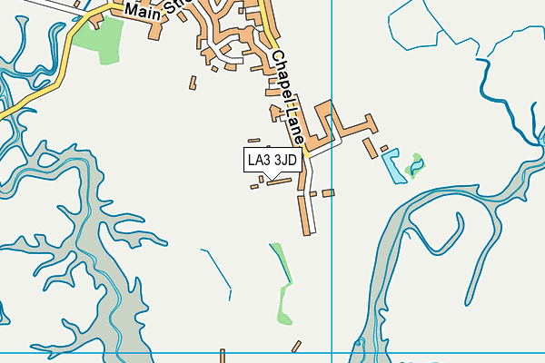 LA3 3JD map - OS VectorMap District (Ordnance Survey)