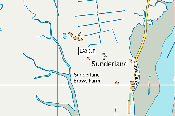 LA3 3JF map - OS VectorMap District (Ordnance Survey)