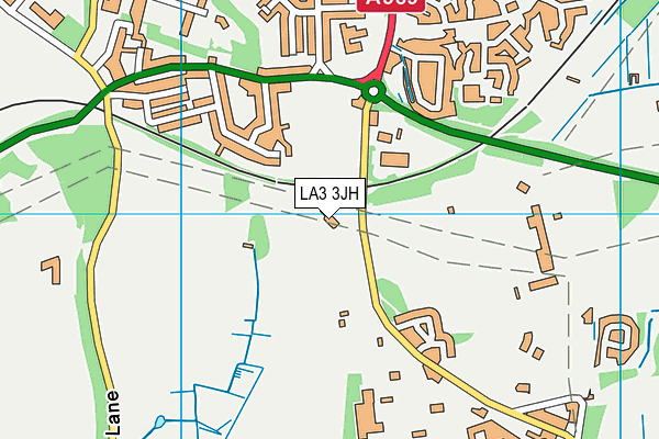 LA3 3JH map - OS VectorMap District (Ordnance Survey)